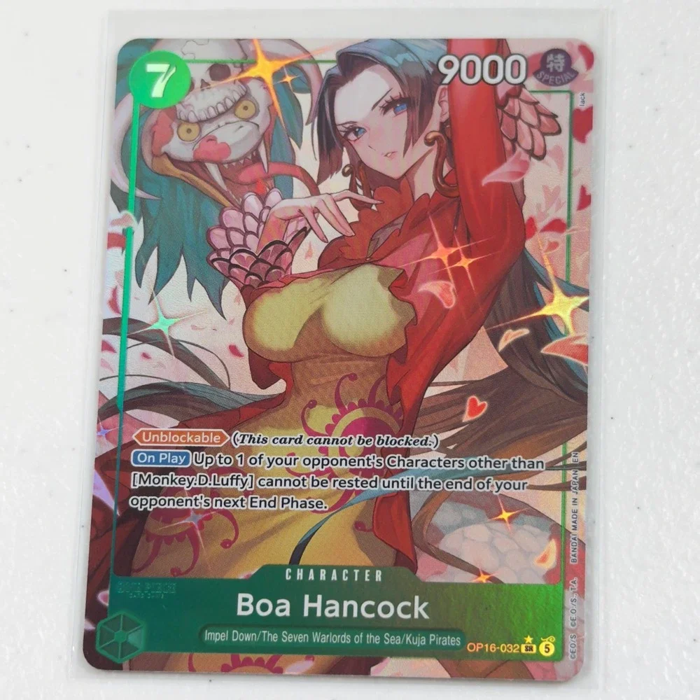 One Piece Boa Hancock OP06-032 SR Parallel Art Special Alternate Art Green Card